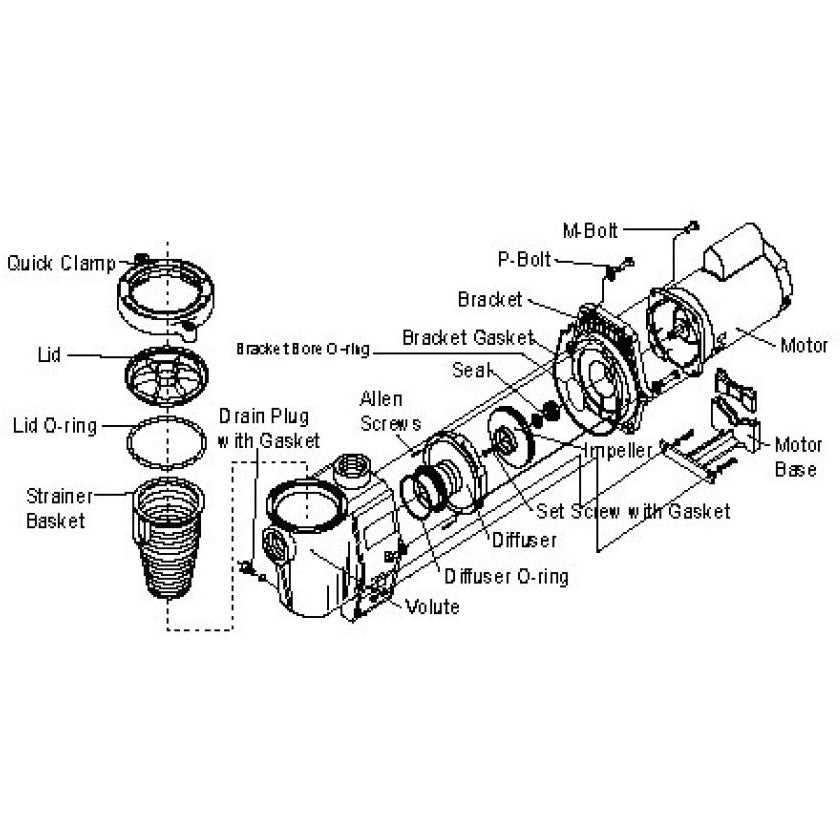 tsurumi pump parts diagram