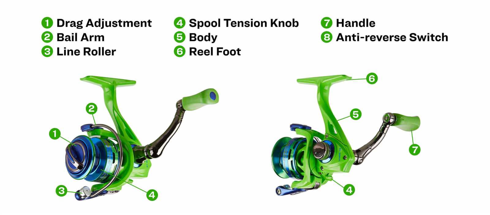 lews reel parts diagram