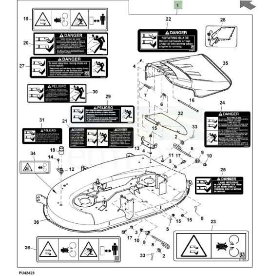 john deere d125 parts diagram