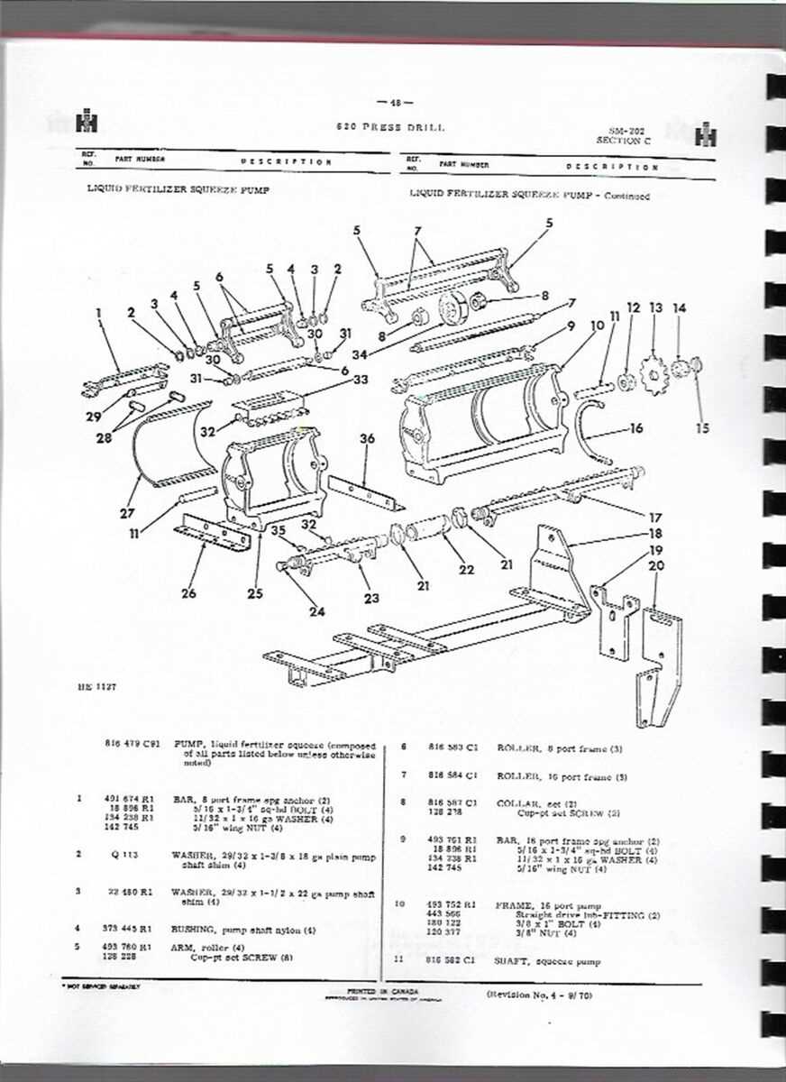 tye grain drill parts diagram