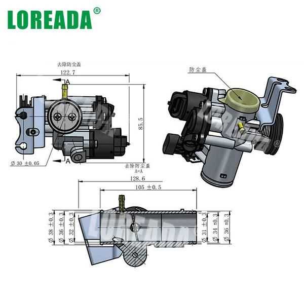 throttle body parts diagram