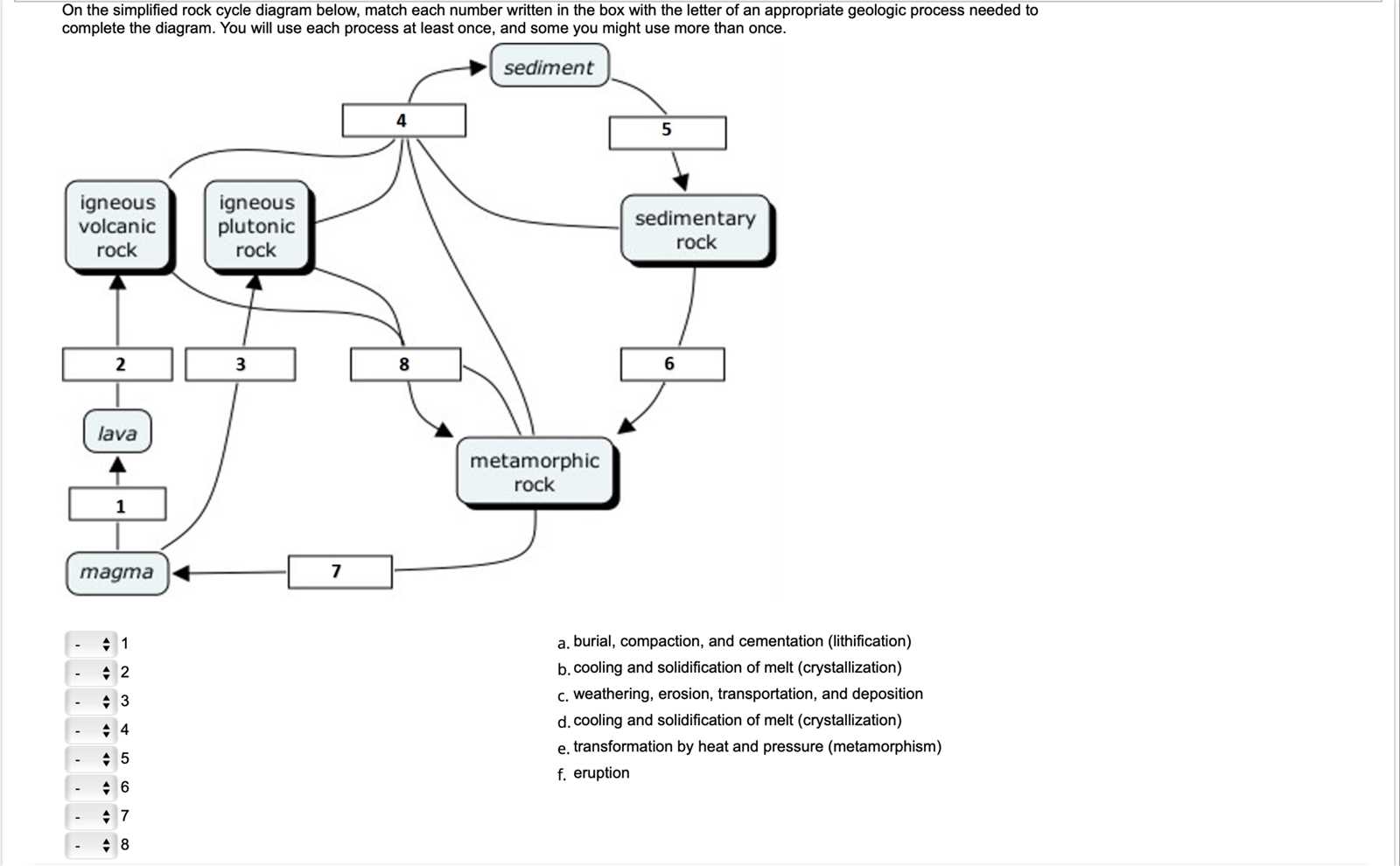 use the diagram below to complete each part