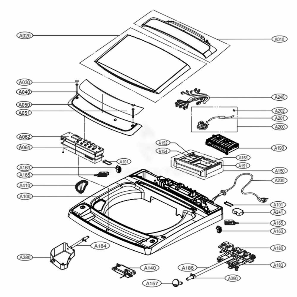 lg front load washer parts diagram