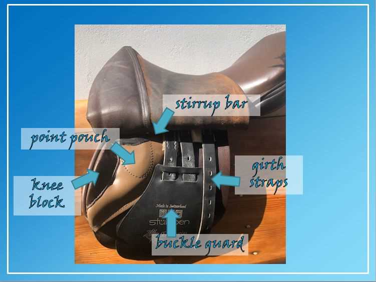 english saddle parts diagram