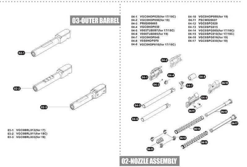 umarex glock 19 parts diagram