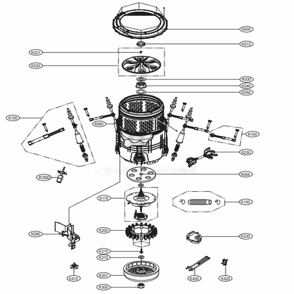 lg front load washer parts diagram