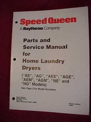 speed queen washing machine parts diagram