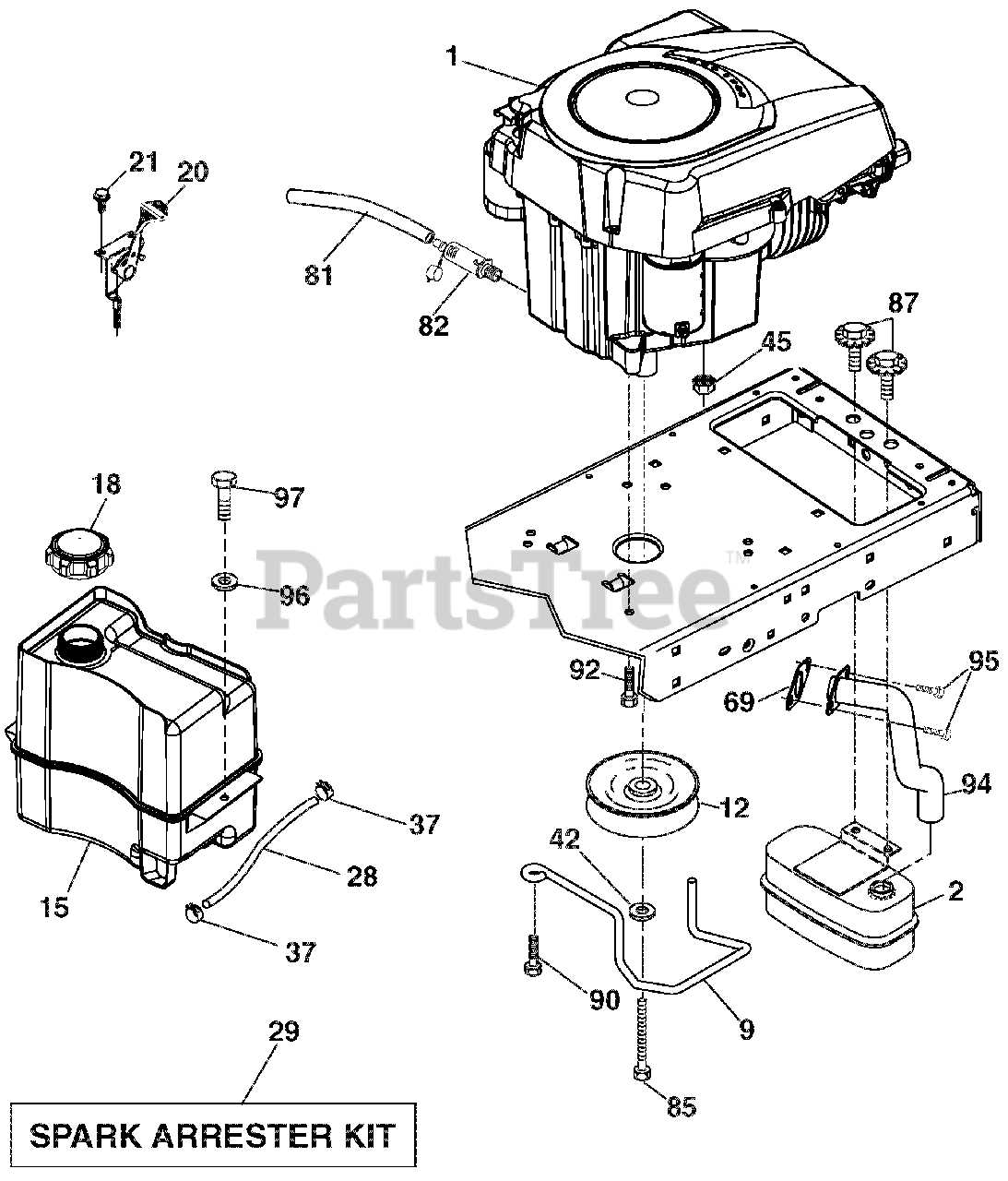 ariens lawn mower parts diagram