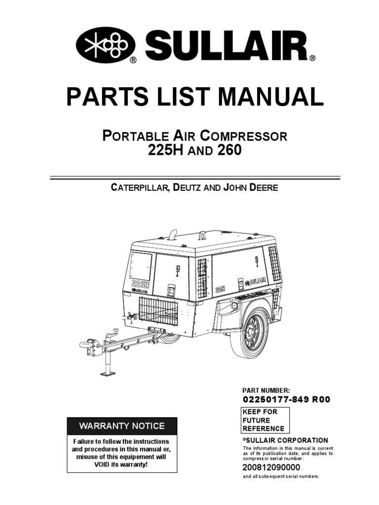 sullair compressor parts diagram