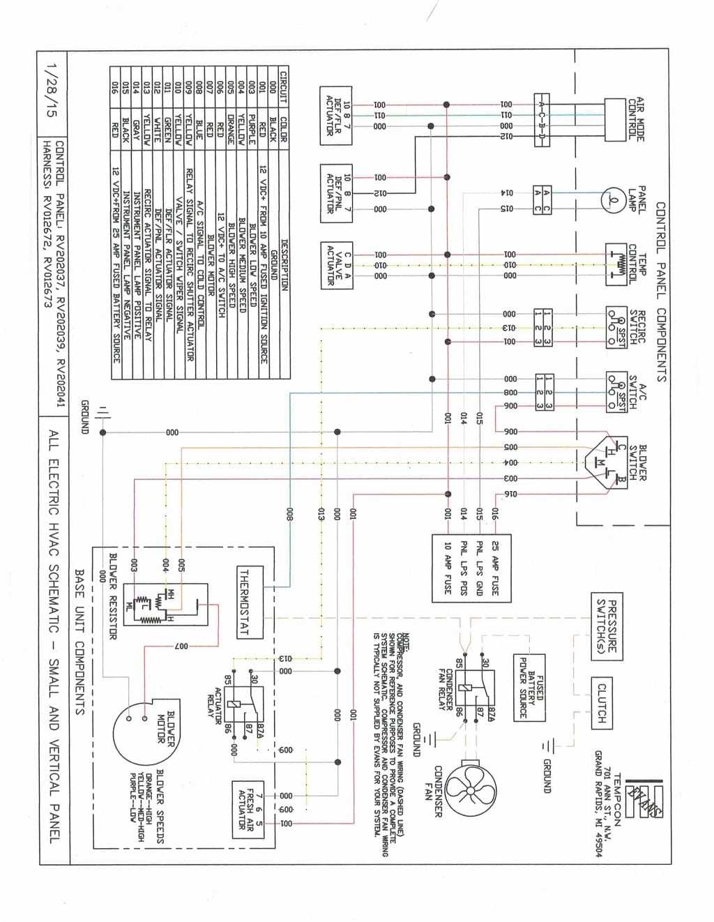 evans tempcon parts diagram