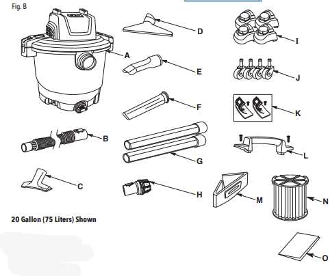 craftsman shop vac parts diagram