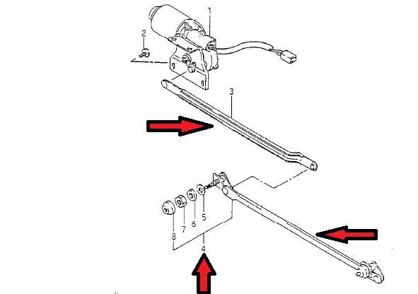 wiper linkage windshield wiper parts diagram