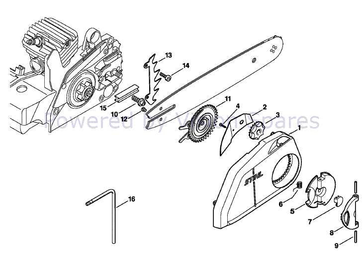 stihl ms250 chainsaw parts diagram