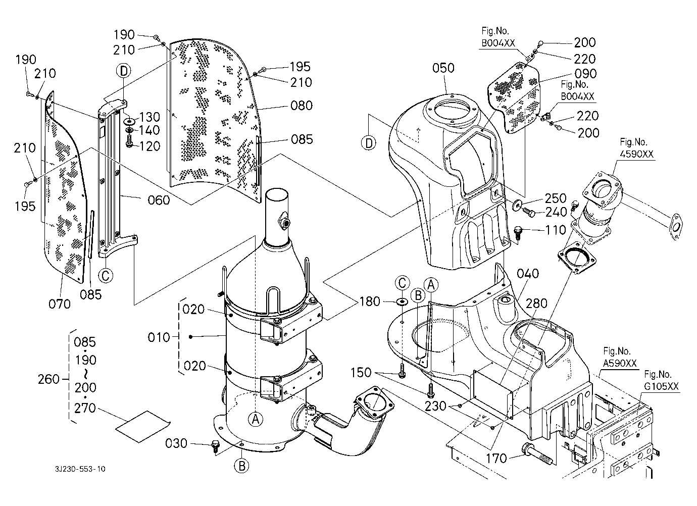 muffler parts diagram