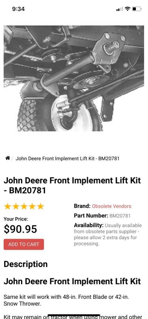 john deere 42 snow blower parts diagram