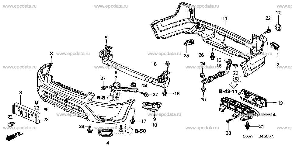 honda crv body parts diagram