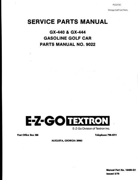 1988 ezgo golf cart parts diagram