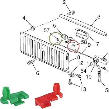 chevy tailgate parts diagram