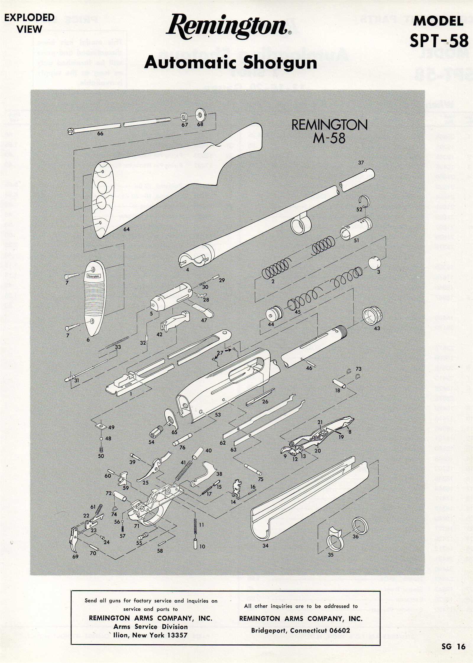 remington 11 87 parts diagram