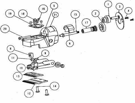 wahl trimmer parts diagram