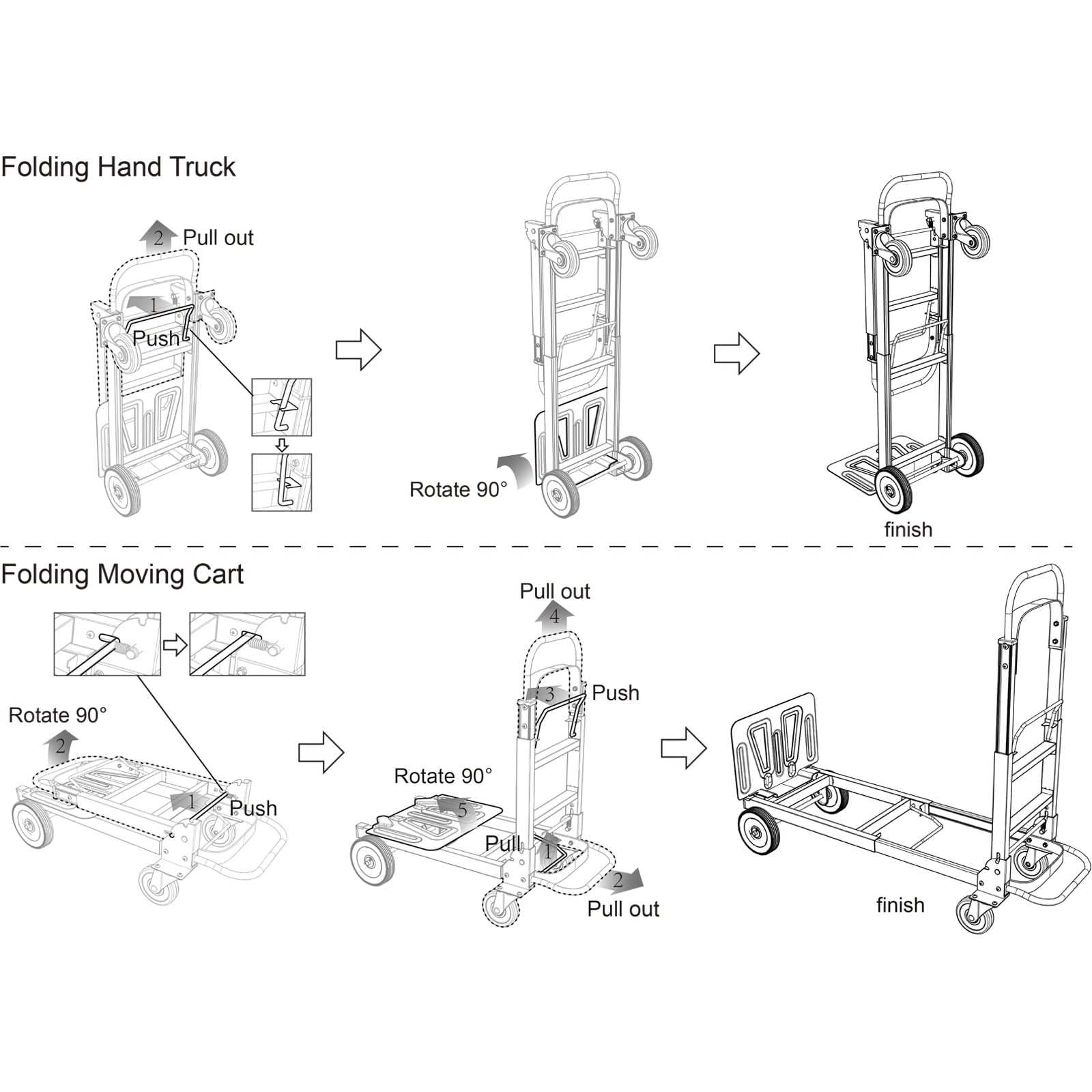 hand truck parts diagram