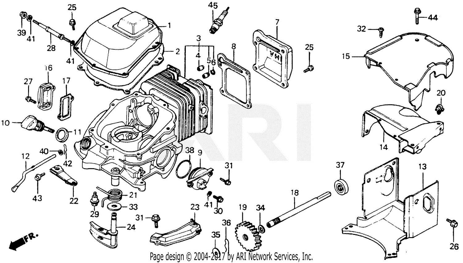 honda gxv160 parts diagram