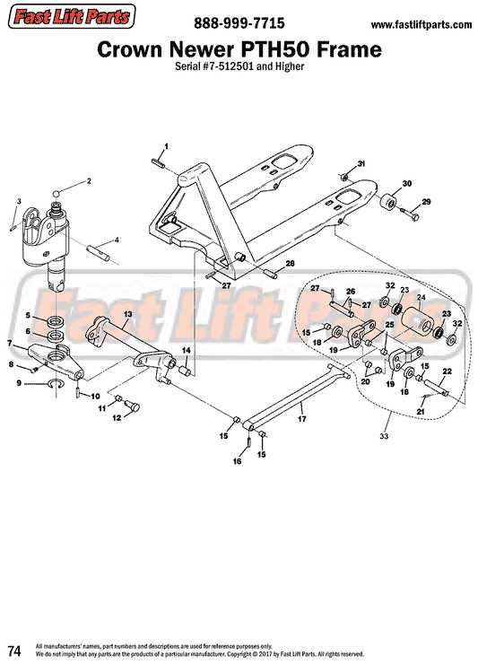 crown forklift parts diagram