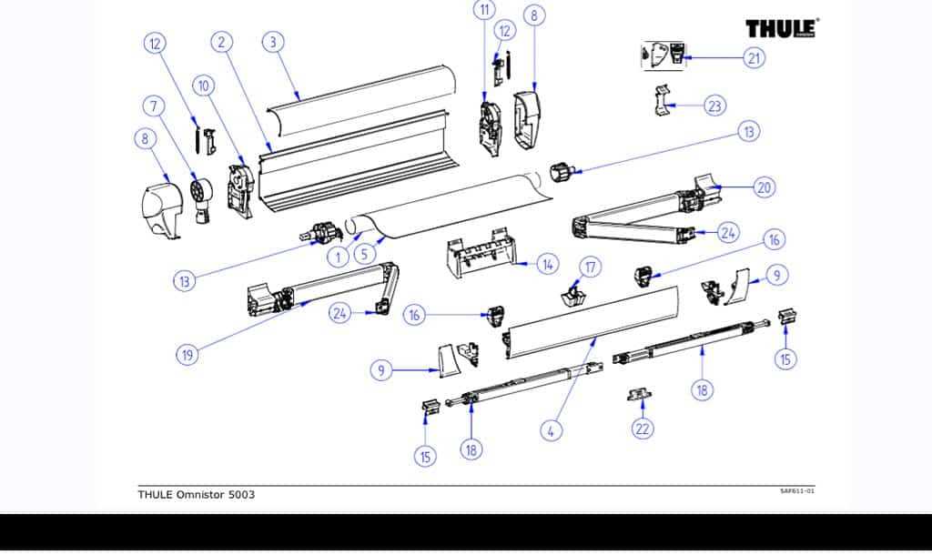 awning parts diagram