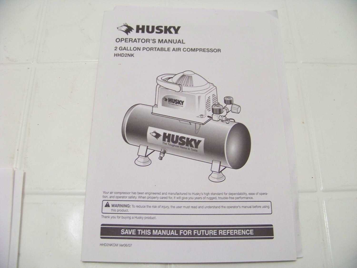 husky air compressor parts diagram