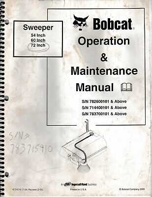 bobcat sweeper parts diagram