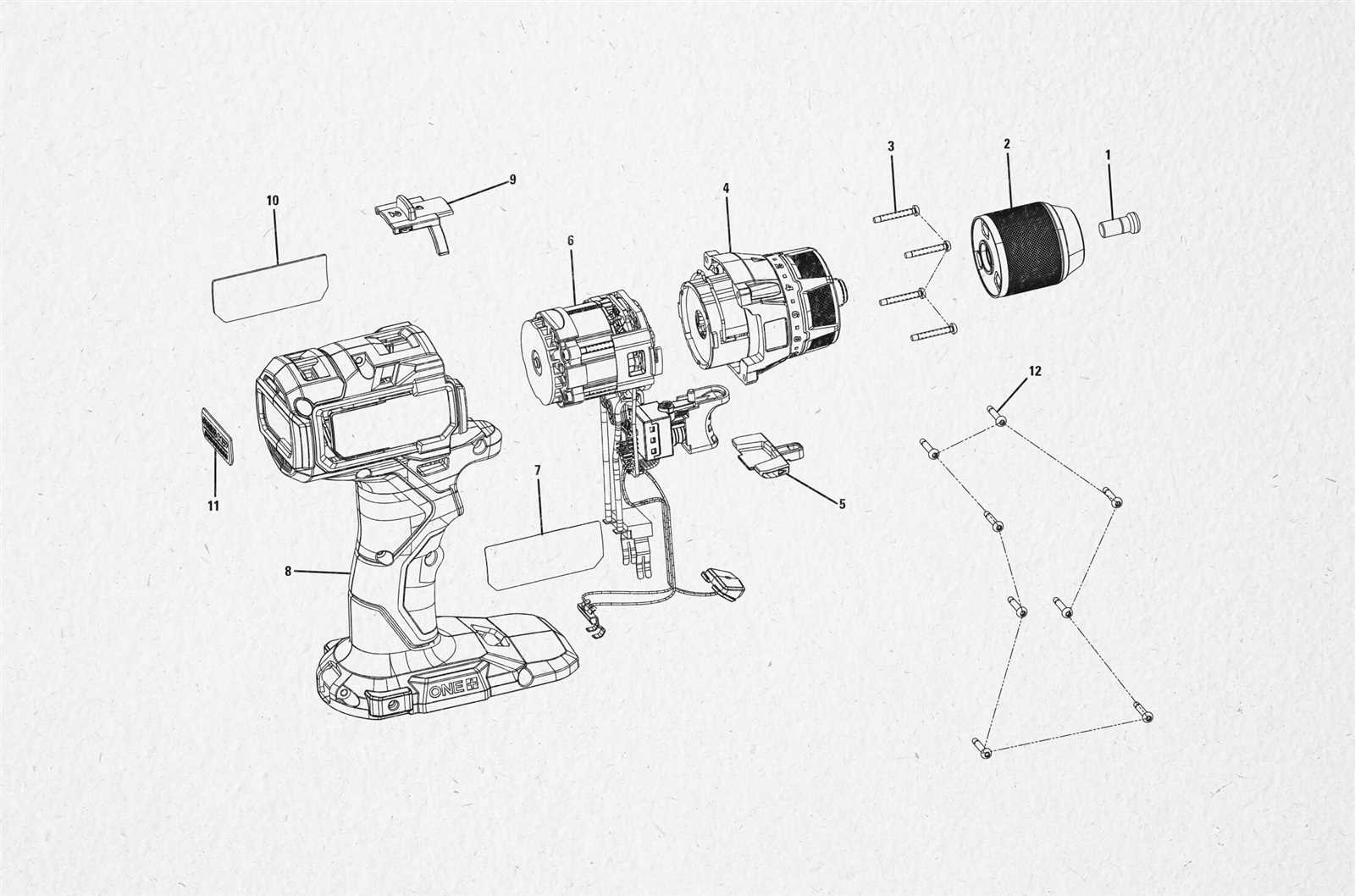 ridgid multi tool parts diagram