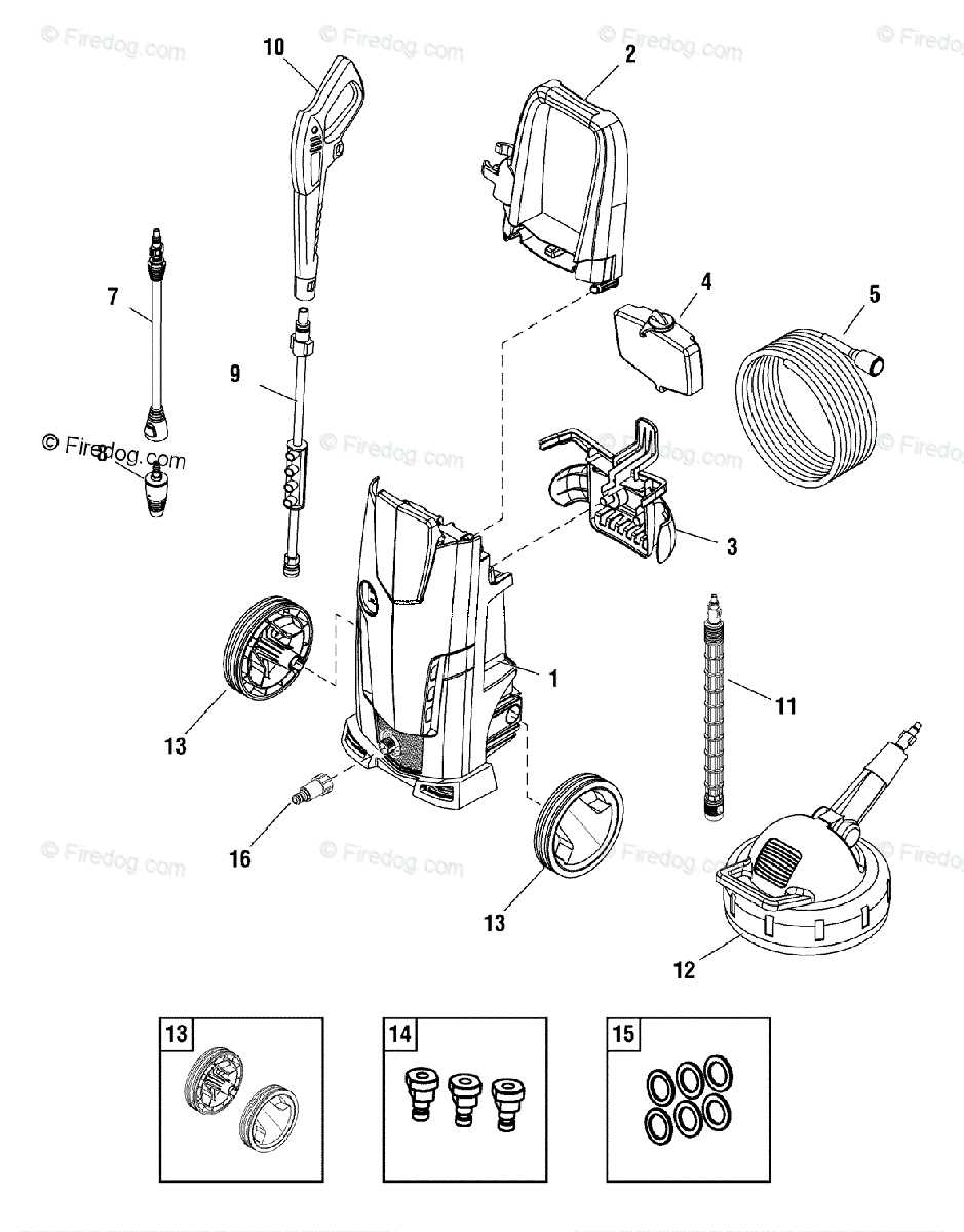 power washer parts diagram