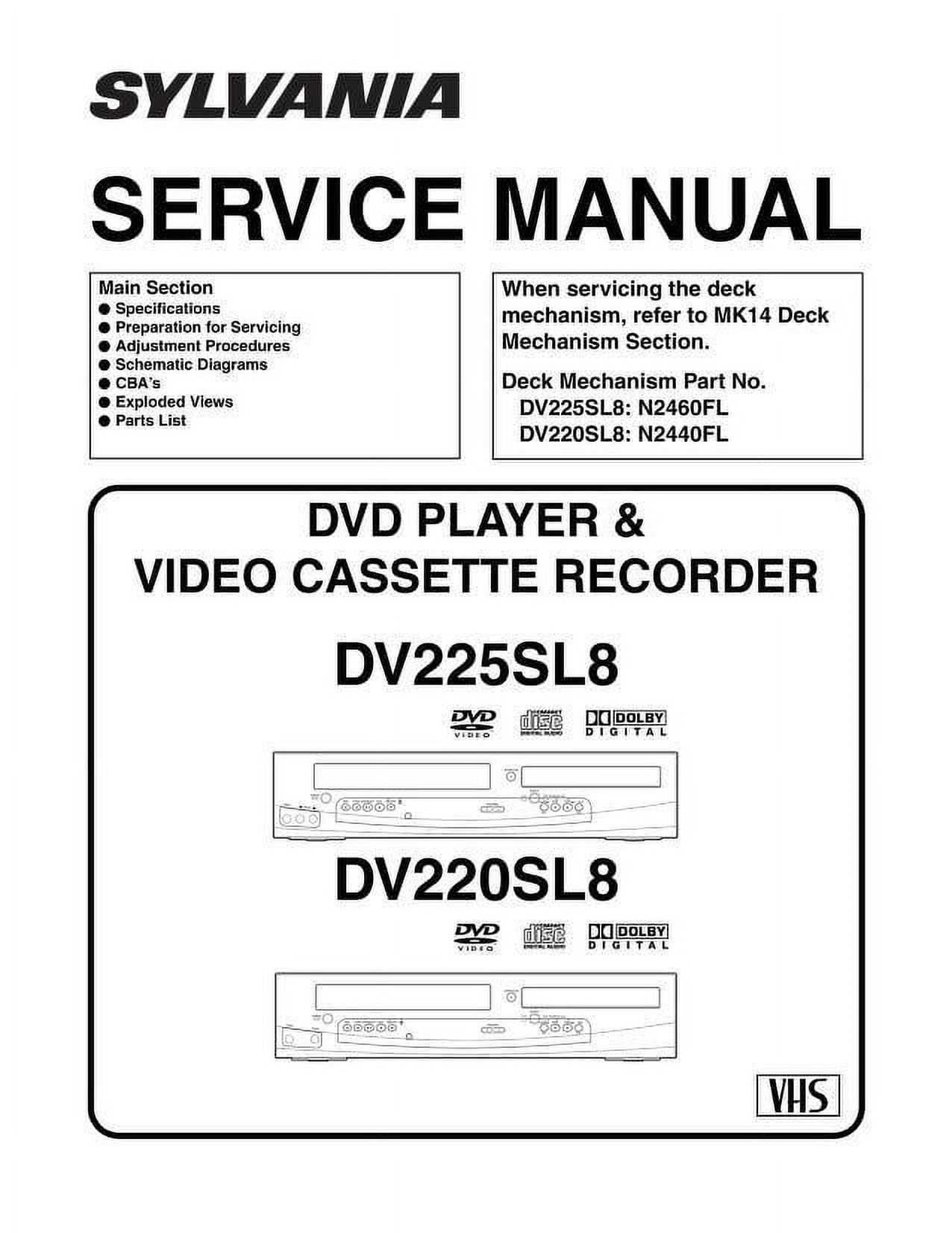 vcr parts diagram