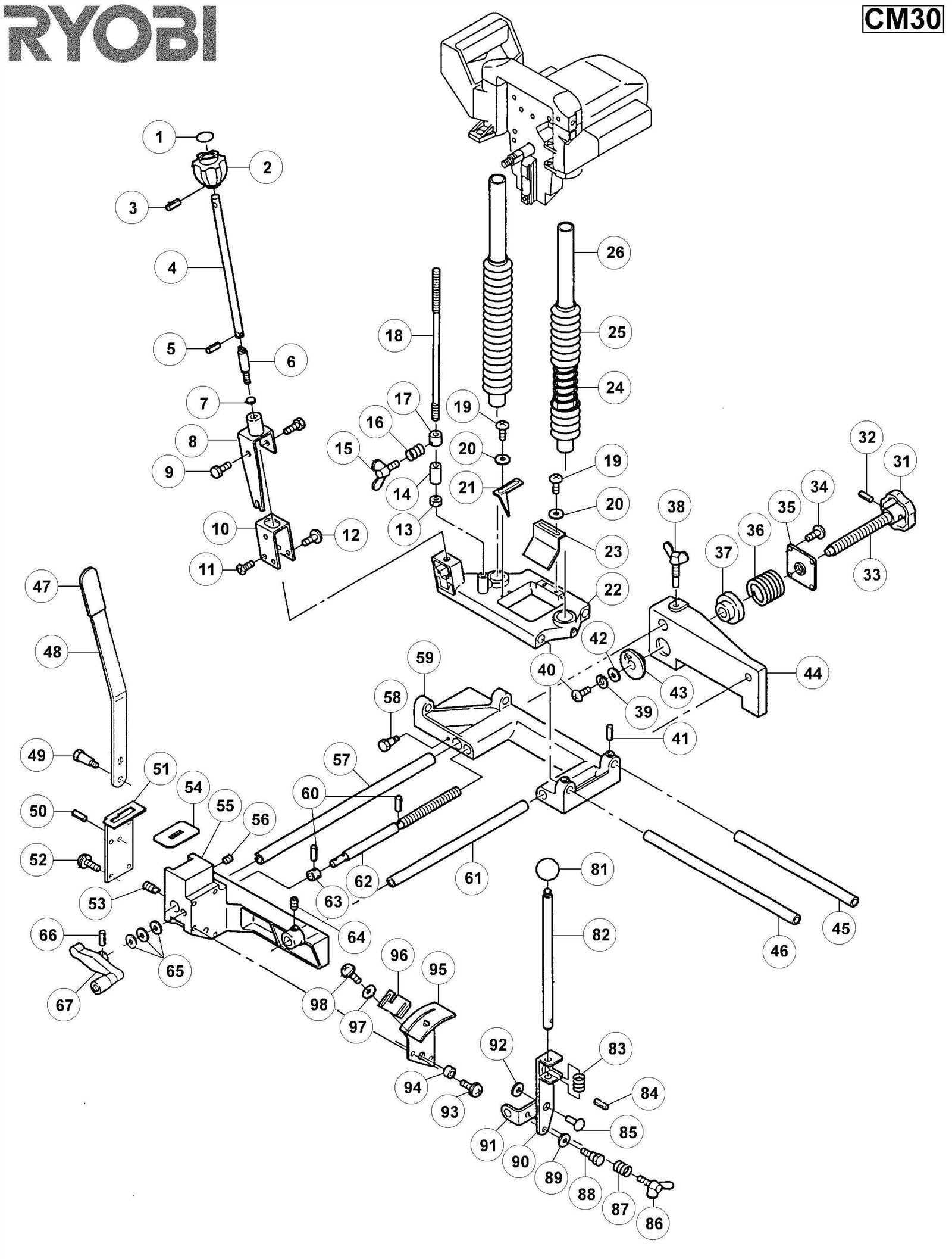 mec 9000 parts diagram