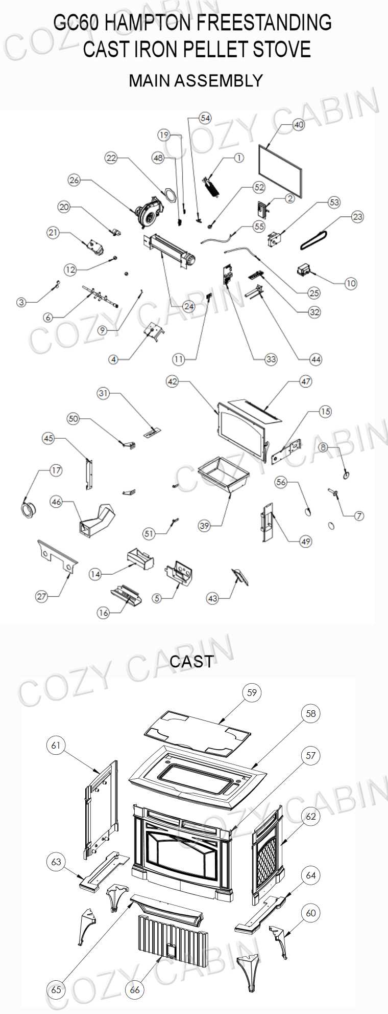 harman pellet stove parts diagram