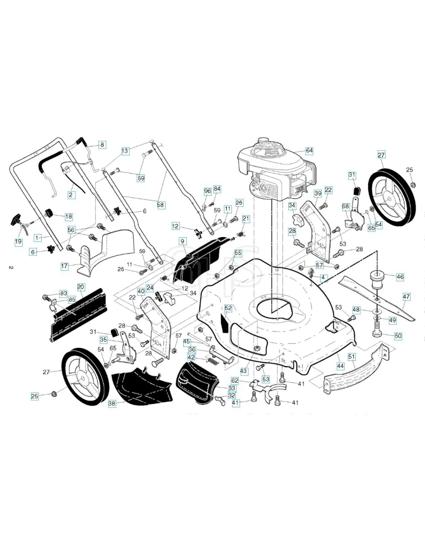 husqvarna hu700f parts diagram