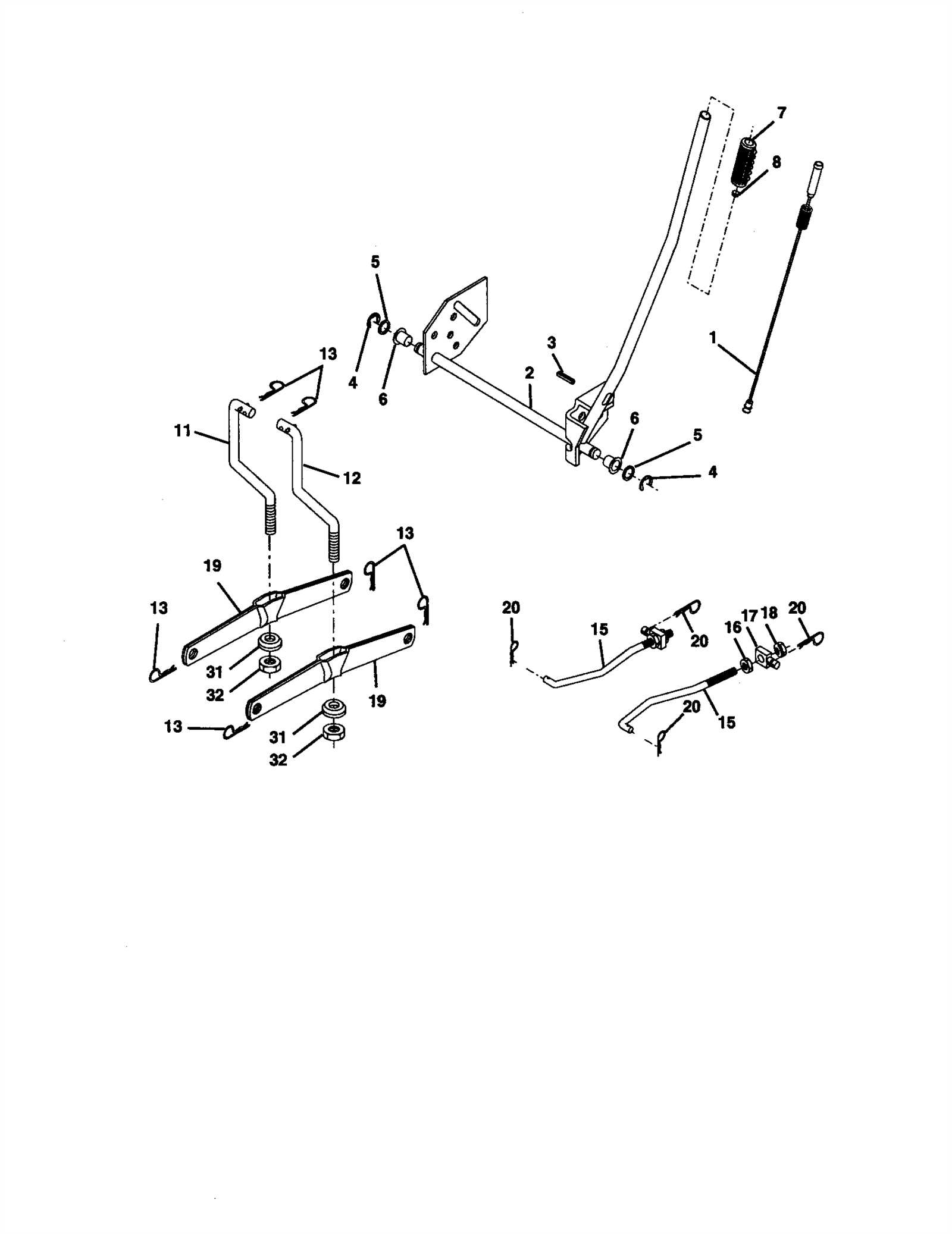 craftsman 42 riding mower parts diagram