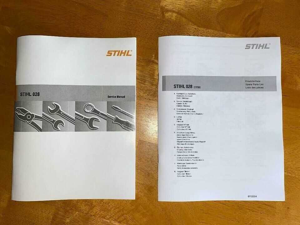 stihl 028 chainsaw parts diagram