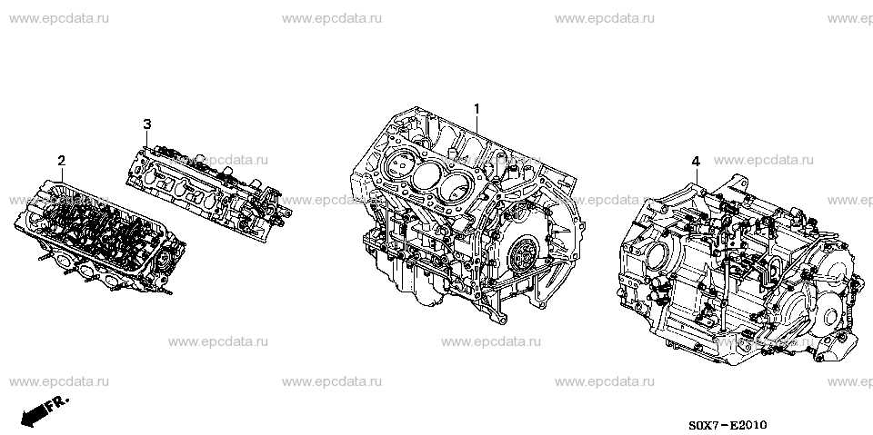 2007 honda odyssey engine parts diagram