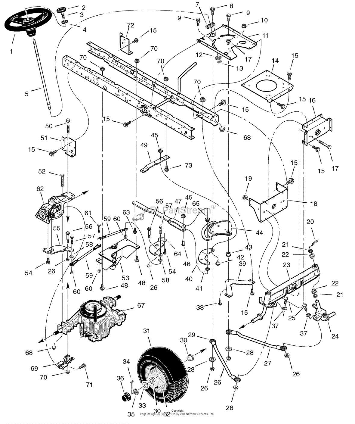 lt1000 craftsman parts diagram