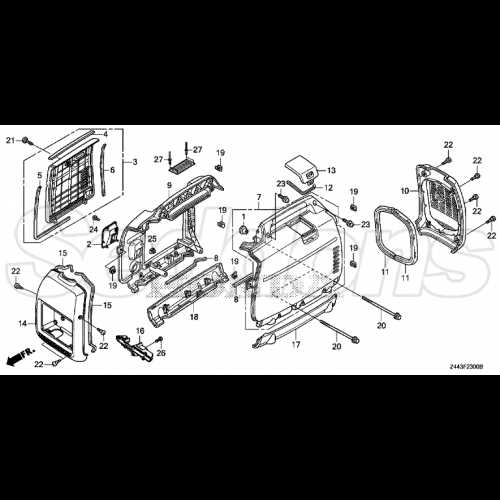 honda eu2200i parts diagram