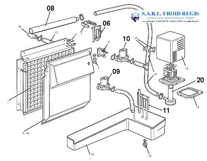 ice maker parts diagram