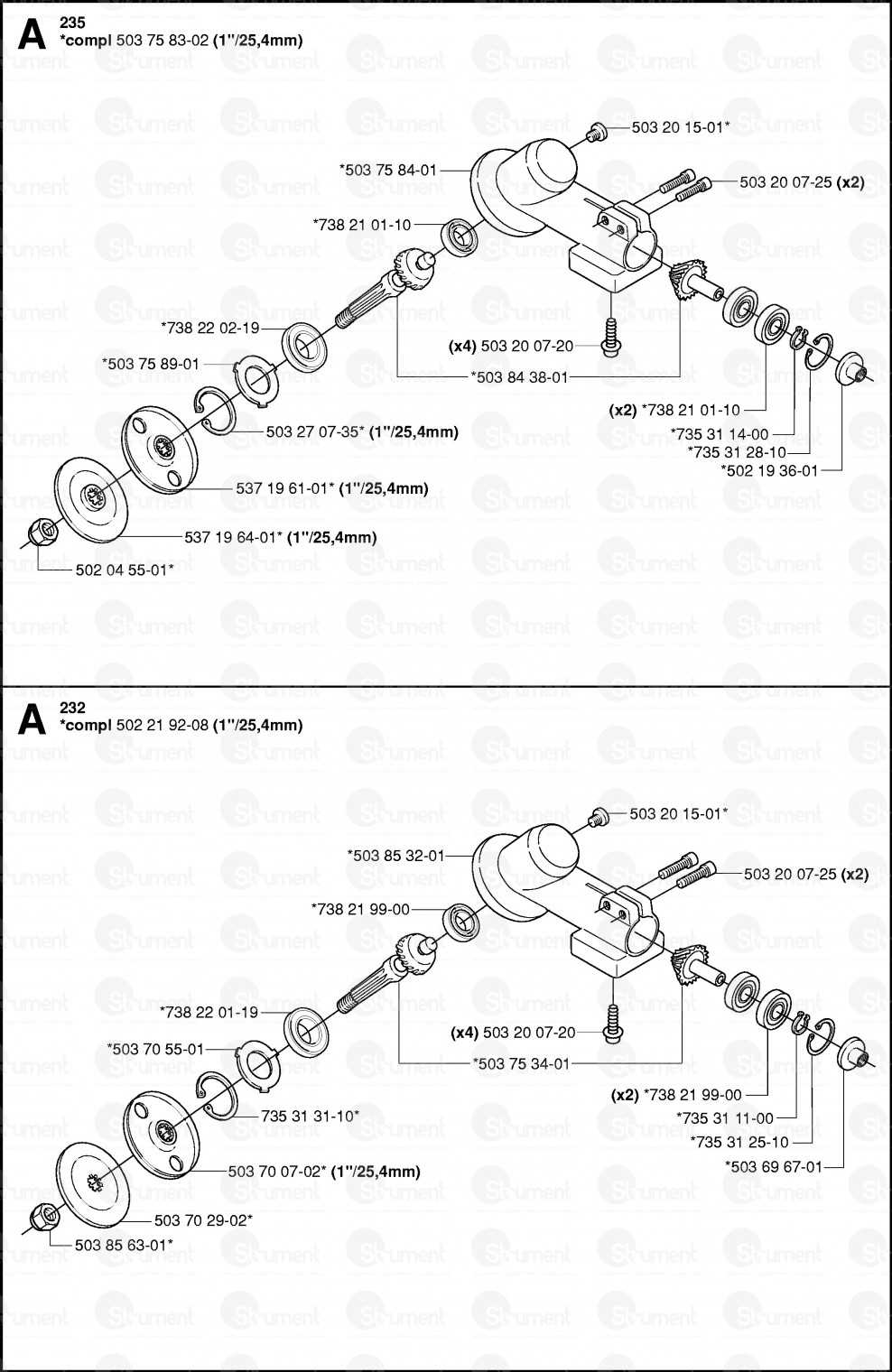 husqvarna 235 parts diagram