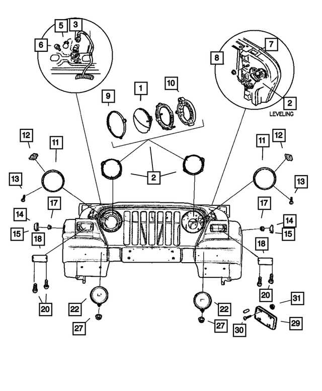 jeep tj body parts diagram