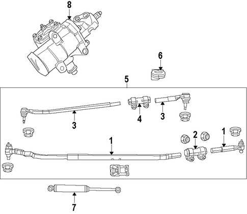 steering linkage f250 steering parts diagram