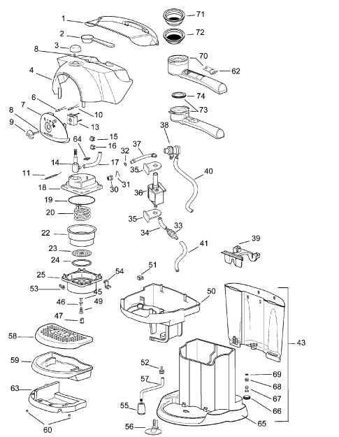 delonghi coffee machine parts diagram