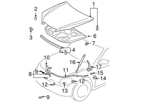 toyota camry body parts diagram