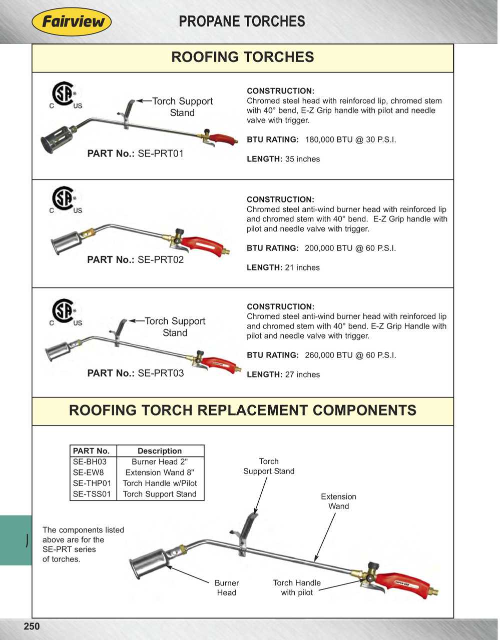 propane torch parts diagram