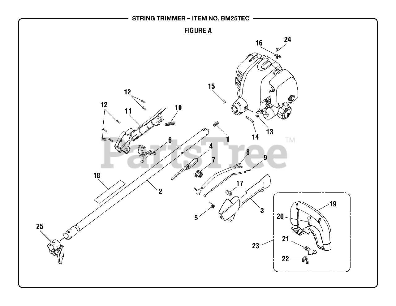 black max weed eater parts diagram