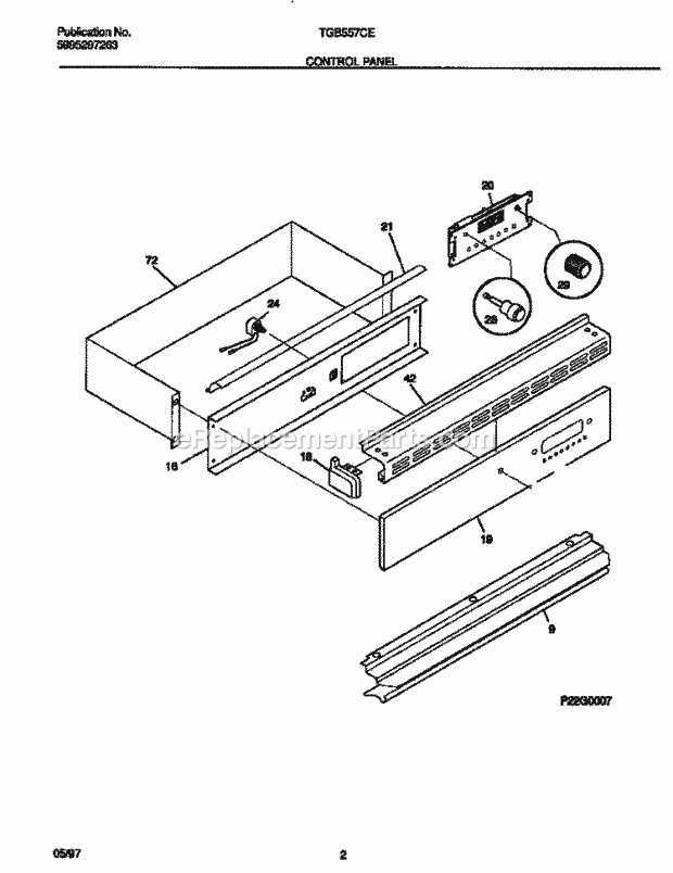 tappan oven parts diagram